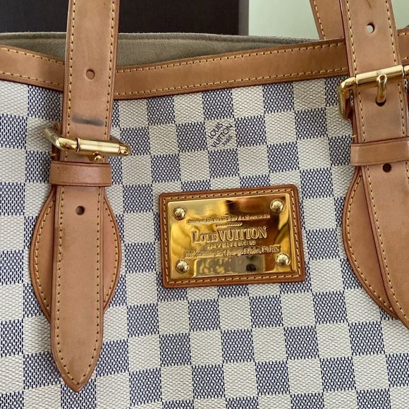 LV Hampstead Damier Azure MM EUC - Picture 2 of 12